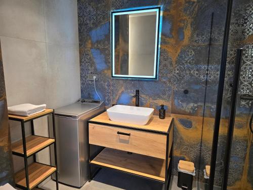 Koupelna v ubytování Apartament Łomnicka 59