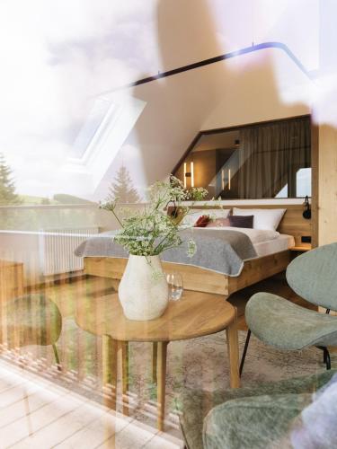 Balkón nebo terasa v ubytování Die neue Weizerhütte
