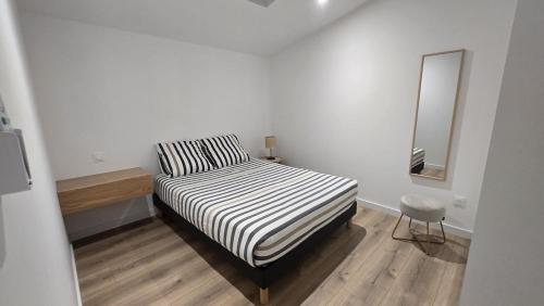 เตียงในห้องที่ Casa Saudade