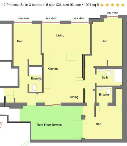 Κάτοψη του Granada Apartments Queens Mansions