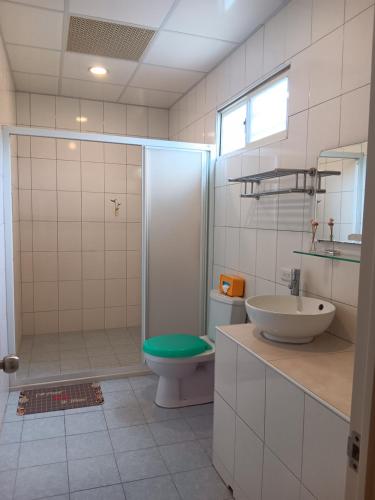 Koupelna v ubytování Tianyuan Nanwan Homestay