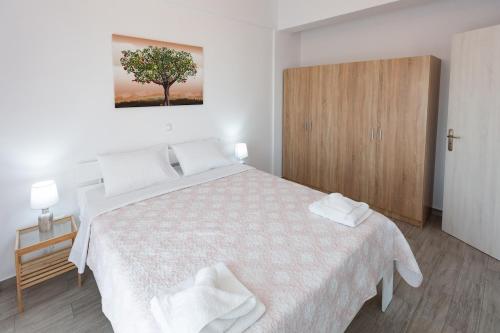 Ένα ή περισσότερα κρεβάτια σε δωμάτιο στο Helona Prince - apartment No 3