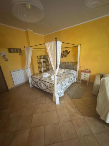 Postel nebo postele na pokoji v ubytování Taverna relais