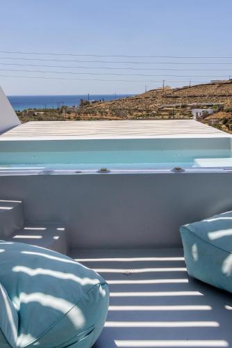 Balkón nebo terasa v ubytování Aegean colors Tinos