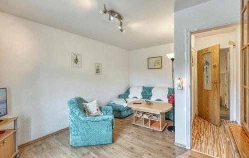 Χώρος καθιστικού στο Ferienwohnung Nepperminusedom