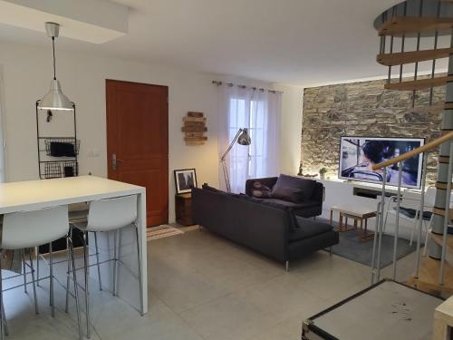 Kuchyň nebo kuchyňský kout v ubytování Maison Hendaye Plage