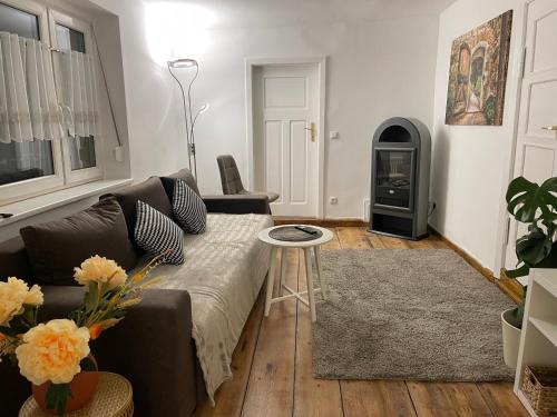 Χώρος καθιστικού στο Ferienhaus in der Uckermark