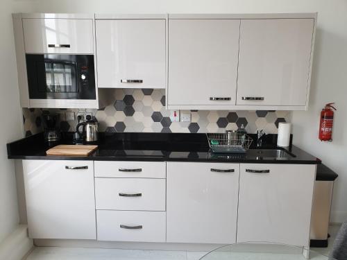 Η κουζίνα ή μικρή κουζίνα στο Dublin Central Suites