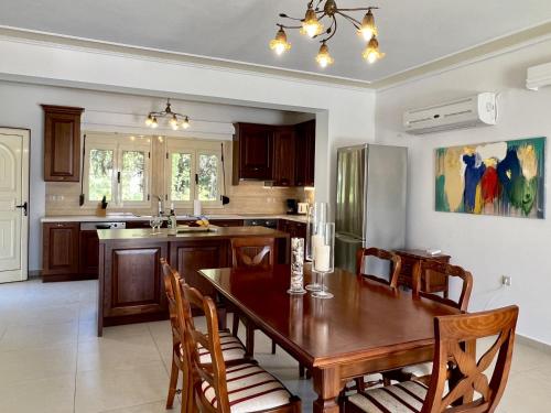 Кухня или мини-кухня в Villa Allegra
