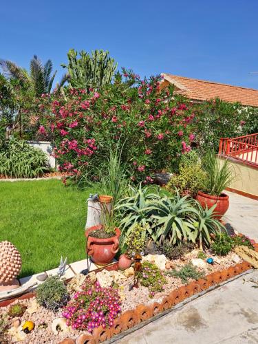A garden outside Maison du Soleil