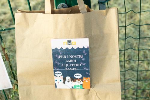 a paper bag with a book on it at Grand Hotel Forlì in Forlì