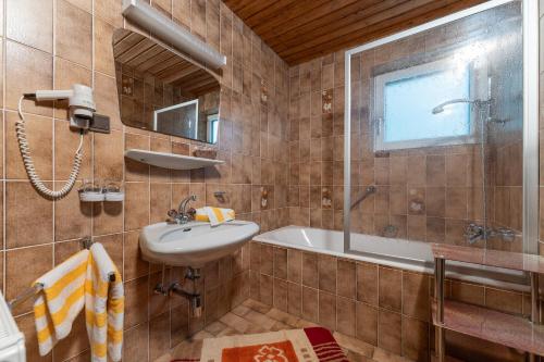 Kúpeľňa v ubytovaní Haus Alpengruß