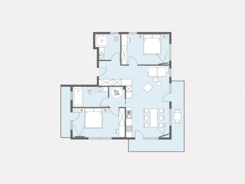 Bergschnucke homesの見取り図または間取り図