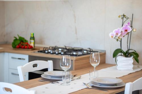 Dapur atau dapur kecil di Rosa Maison