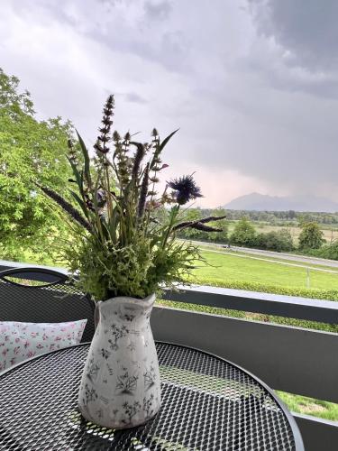 Μπαλκόνι ή βεράντα στο Haus Chiemseeblick