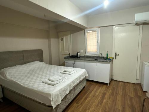 Kuchyň nebo kuchyňský kout v ubytování Kaman Home Apart