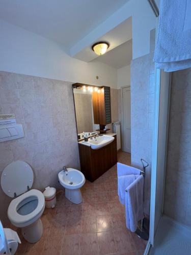 Koupelna v ubytování Agriturismo La Carlina