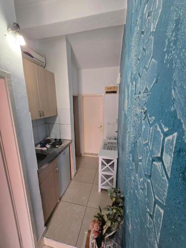 Kuchyň nebo kuchyňský kout v ubytování Apartmani Liki