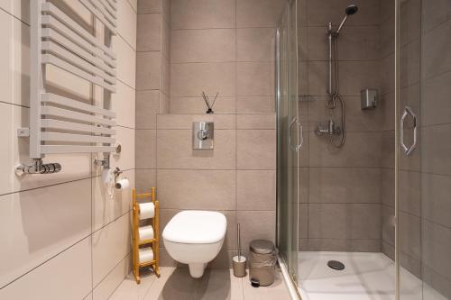 Vannituba majutusasutuses Moon Hostel Wrocław