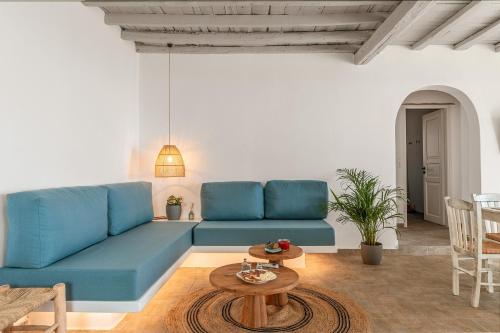 Ruang duduk di Allegro Country House Tinos