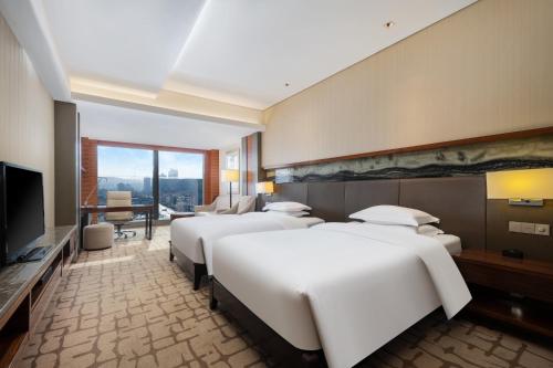 Μια τηλεόραση ή/και κέντρο ψυχαγωγίας στο Intercontinental Jinan City Center by IHG