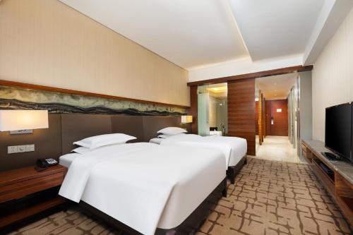 Μια τηλεόραση ή/και κέντρο ψυχαγωγίας στο Intercontinental Jinan City Center by IHG