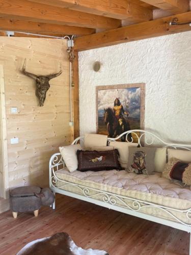Una cama o camas en una habitación de FORTE GALGI
