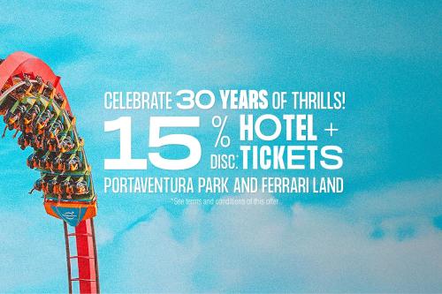 Certifikát, hodnocení, plakát nebo jiný dokument vystavený v ubytování PortAventura Hotel Roulette - Includes unlimited access to PortAventura Park & 1 access to Ferrari Land