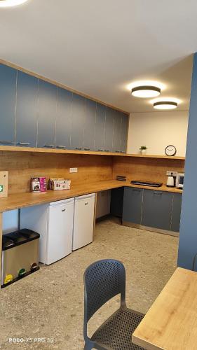 an office with a desk and a chair in a room at Chmelnice na stezce in Napajedla