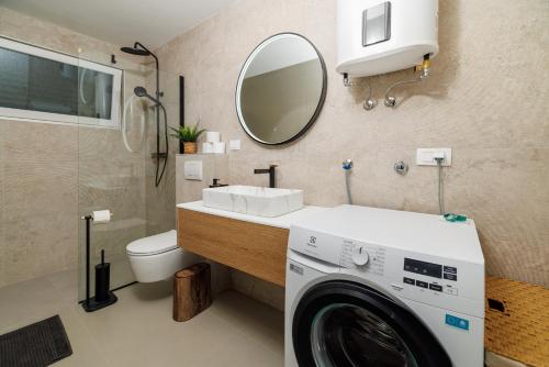 Et badeværelse på Blue Adria Pearl House