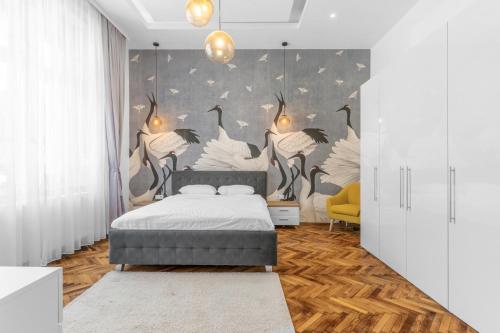 Postel nebo postele na pokoji v ubytování Blue Heritage