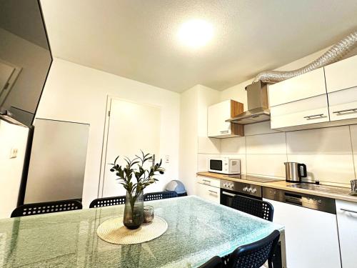 Dapur atau dapur kecil di Beautiful Apartment in Lichtenstein