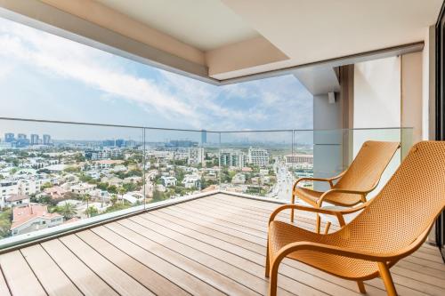 Balkón nebo terasa v ubytování Daniel Herzliya Hotel