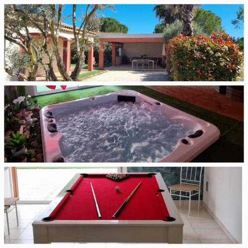 Photo de la galerie de l'établissement villa les bouzigues et spa 6 places, à Alignan-du-Vent