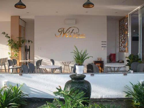 Χώρος καθιστικού στο NÉT Garden Coffee & Homestay
