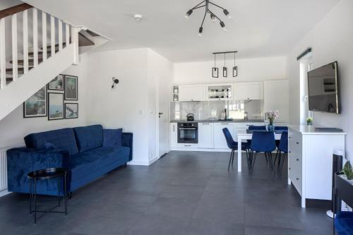 Η κουζίνα ή μικρή κουζίνα στο Apartamenty Zielona Lipka