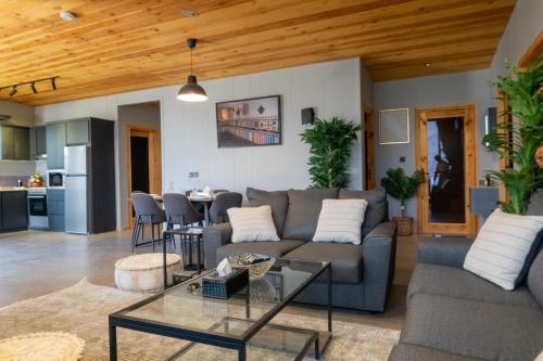 Posezení v ubytování Wakan Farm Villas El Souda - مزرعة وكن الريفية - قرية شرمه