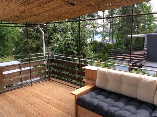 Μπαλκόνι ή βεράντα στο Ferienhaus Dell