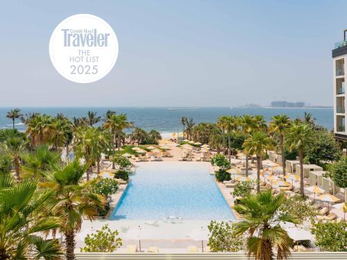 a view of the pool at the resort at Delano Dubai at Bluewaters in Dubai