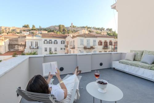 Μπαλκόνι ή βεράντα στο Amalie Suites