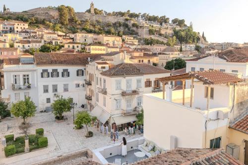 Γενική άποψη της πόλης Ναύπλιο ή θέα της πόλης από  αυτό το διαμέρισμα