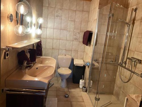 Koupelna v ubytování Ferienwohnung Marie