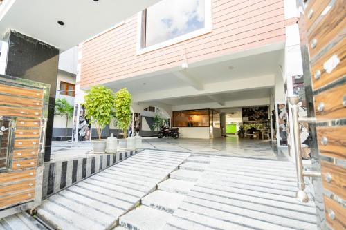 a view of the front of a building at SID Royale in Gachibowli
