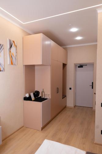 Kuchyň nebo kuchyňský kout v ubytování Hotel Palace Ukraine