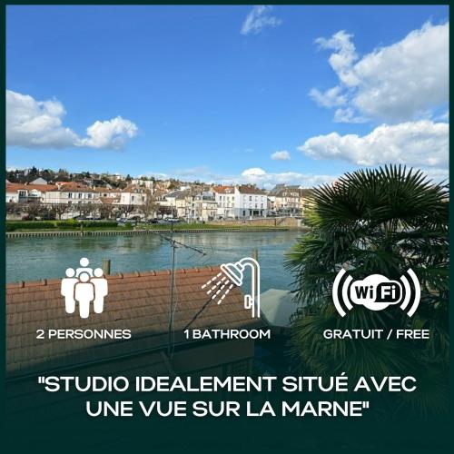 Le Cosy Lagny - Appartement Cosy avec balcon vue sur Marne