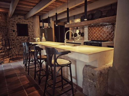 Dapur atau dapur kecil di Moulin des Bergères