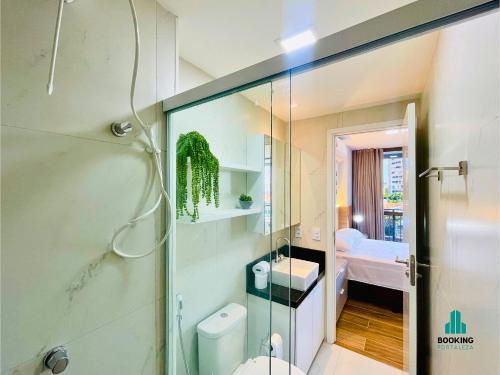 Koupelna v ubytování J. Smart Guararapes by Holiday Stays