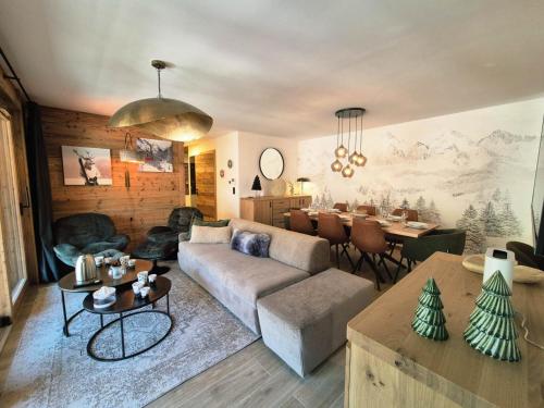 Appartement moderne aux Gets, 3 chambres, 8 personnes, Wi-Fi, parking privé