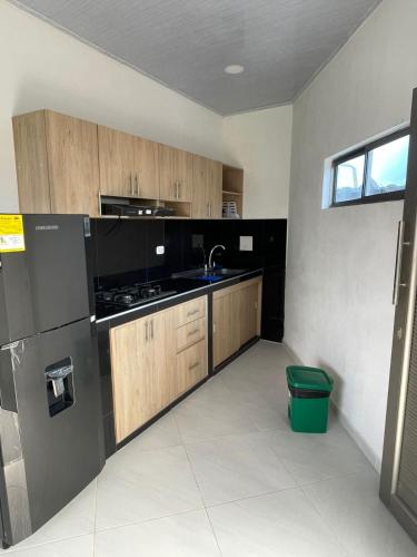 Kuchyň nebo kuchyňský kout v ubytování Apartamento Salome
