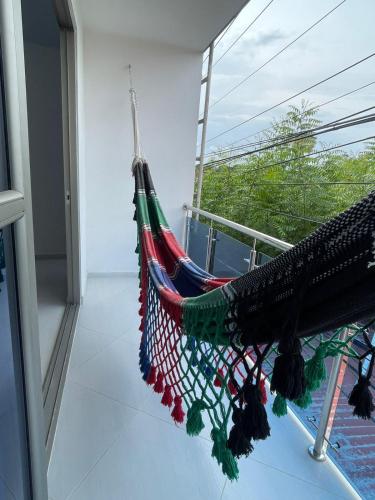 Balkón nebo terasa v ubytování Apartamento Salome